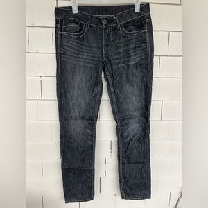 William Rast grey denim jeans skinny size 29